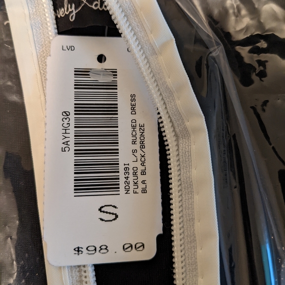 Sparkly Black Dress by Lovely Day Size S - Picture 10 of 10